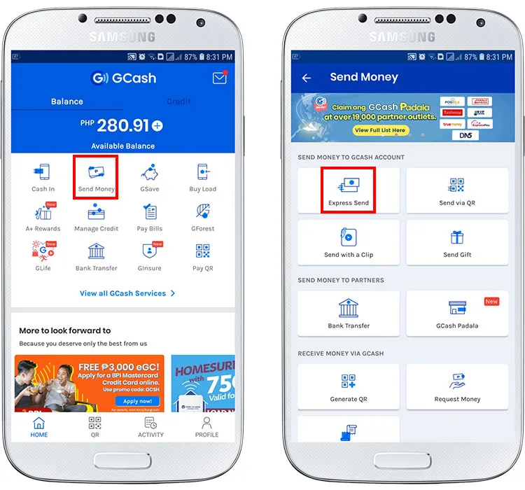 生活攻略-如何从 GCash 汇款到 Palawan Express Pera Padala(2)