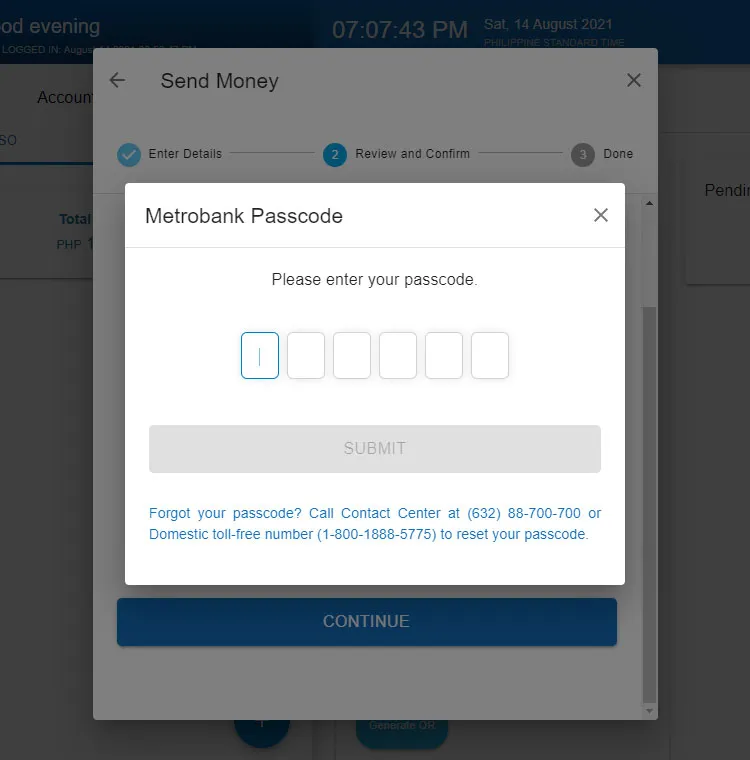 生活攻略-如何从 Metrobank 网上转账到其他银行(5)