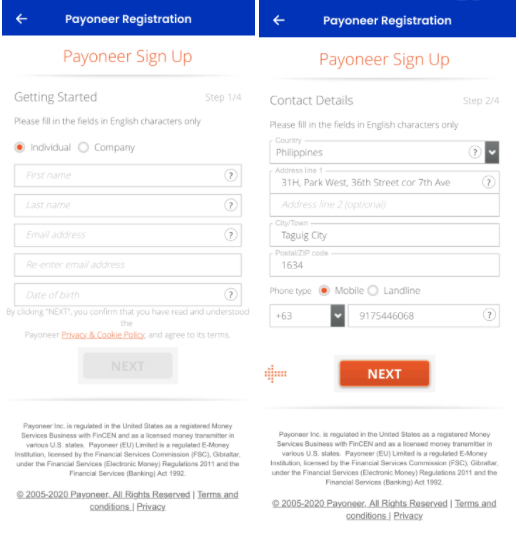 生活攻略-如何使用 GCash 注册 Payoneer？(5)