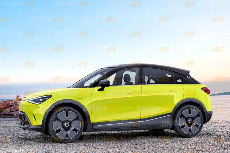 快讯-smart全新车型假想图 或定位轿跑SUV/最快来岁表态(1)
