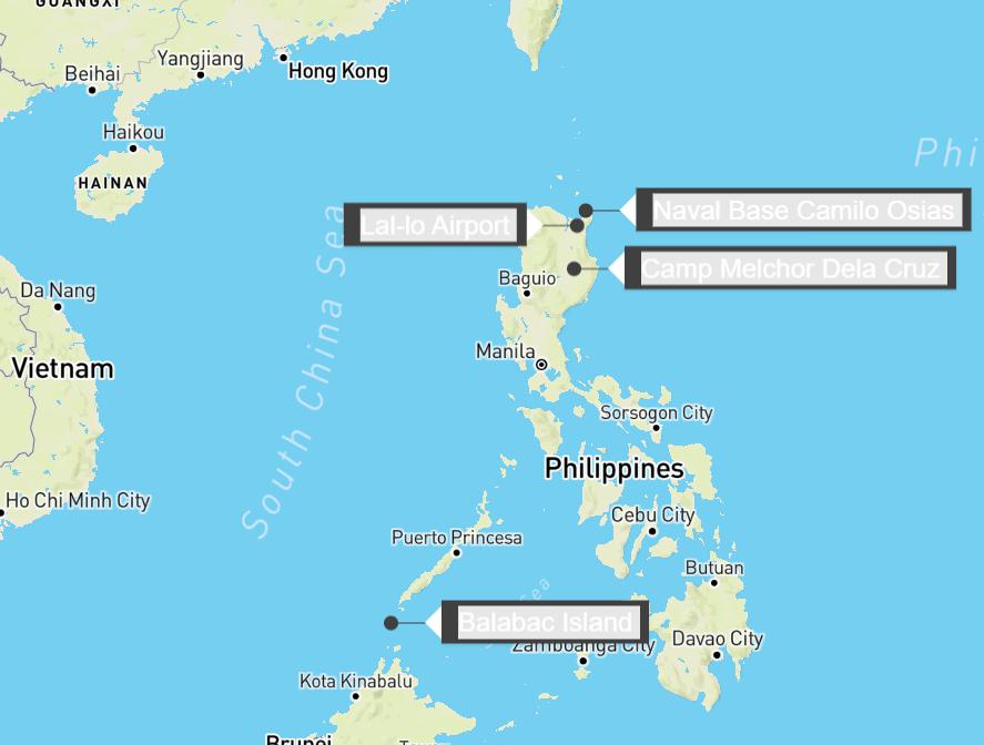 快讯-美在菲新增基地位置公布，面向南海与台海(1)