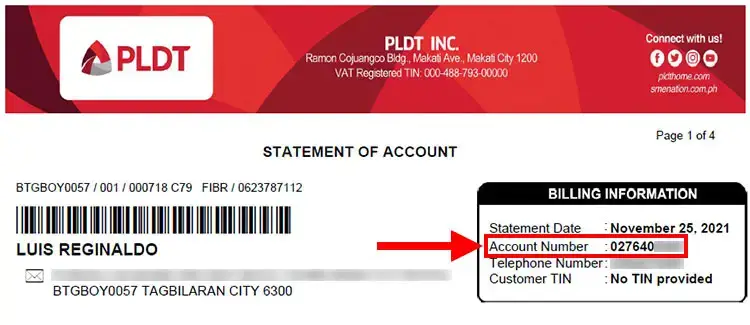 生活攻略-如何知道您的 PLDT 帐号(2)