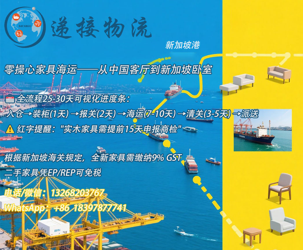 家具海运到新加坡：流程、时效一篇讲透!