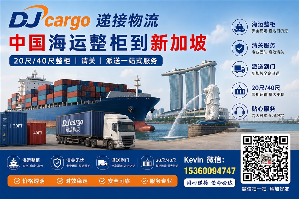 空运海运-中国海运整柜到新加坡双清门到门｜20尺40尺整柜清关派送(1)