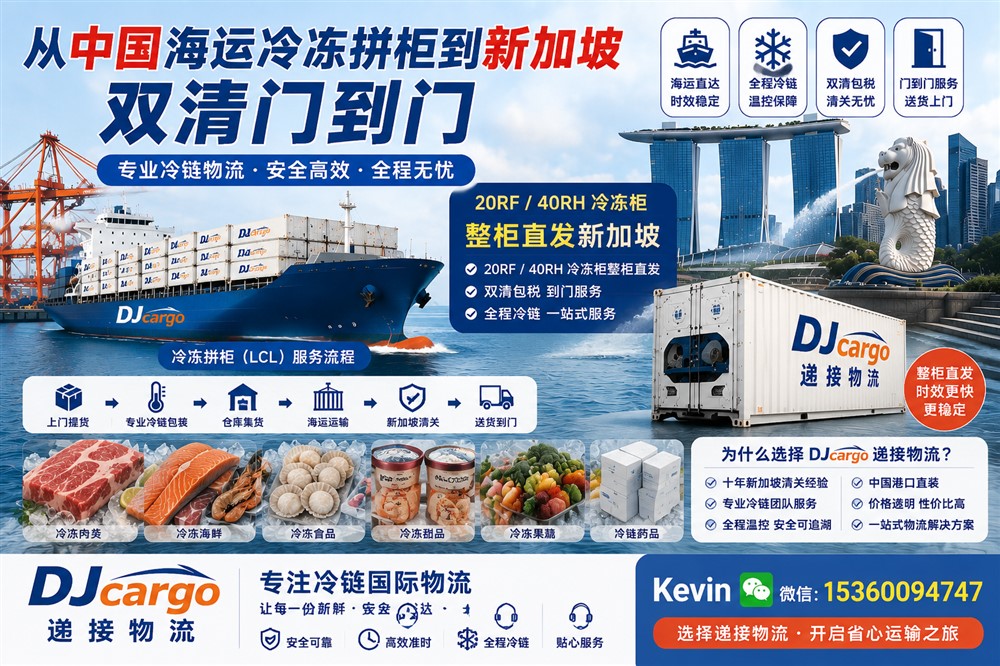 空运海运-中国海运冷链拼柜到新加坡｜20RF/40RH 冷冻柜整柜直发新加坡(1)