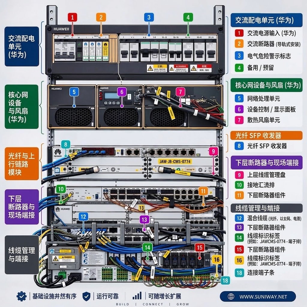 网络通讯-网络与电源机架内部详解(1)
