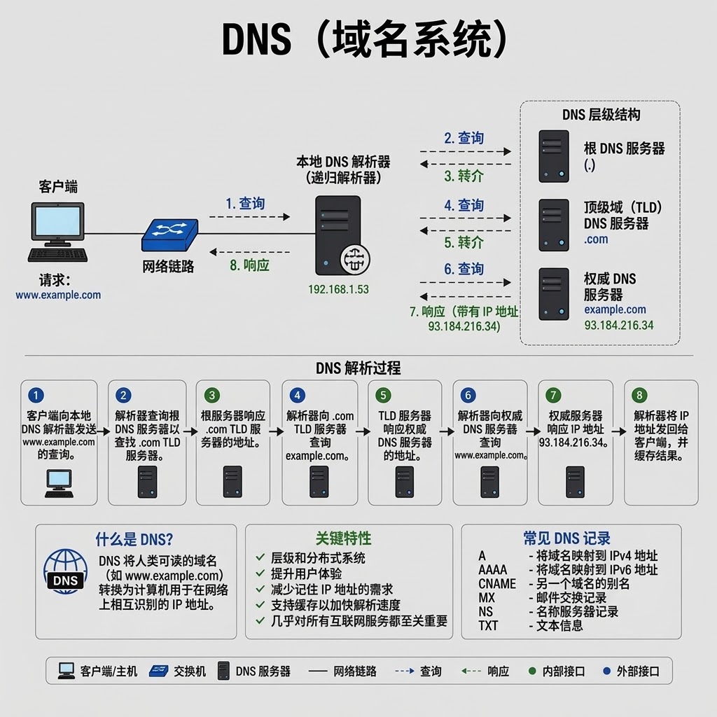 网络通讯-DNS —— 域名解析是如何工作的？(1)