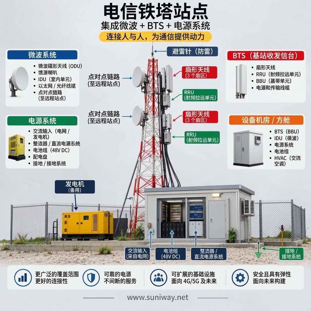 网络通讯-电信铁塔站点 —— 是什么让您的移动网络保持连接？(1)